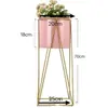 Soporte para Flores Hierro de Lujo Ligero de Pie con Soporte Exhibición de Flores Universal Sala de Estar Soporte para Flores Interior Hogar