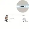 Tapón de Polvo para Teléfono Lindo Pe Ovalado Colgante Popular 2D Acrílico Transfronterizo Ty Diseño Plano de Gato