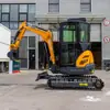 Fábrica de Origem Mini Escavadeira Doméstica Cavando Máquina de Valas Agrícola para Pomar Tipo 25 Mini Escavadeira Sem Cauda