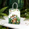 Bolsa de Regalo de Animales de la Selva Transfronteriza Actividad de Jardín de Infancia Juguete de Cumpleaños Infantil Empaque de Regalo Bolso de Mano Bolsa de Papel Kraft
