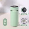 Termo Inteligente con Medición de Temperatura, Elegante Taza de Bolsillo de Acero Inoxidable 316, Taza con Separación de Té y Agua, Taza Promocional de Negocios