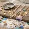 Taina Moda de Verano Transfronteriza Europea y Americana Collar de Concha Oceánica Nicho Gama Alta Playa Joyería de Acero Inoxidable Venta al por Mayor
