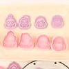 Molde para Galletas 3D Burbuja Linda Serie de Dibujos Animados Realista Molde de Estampado para Galletas Fondant DIY Esencial para Uso en Casa