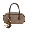 Bolso Mate Retro 2025 Nuevo Principios de Otoño Versátil Cruzado Moda Bolso de Mano Simple para Mujer Bolso Bowling