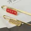 Marcador de página Ruyi de Metal Relieve Estéreo Vendrán Cosas Buenas Cada Examen