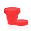 Copo Dobrável de Silicone de Grau Alimentício Portátil para Exterior Resistente a Altas Temperaturas Copo de Água Esportivo Telescópico Copo Dobrável de Silicone Copo para Enxágue Bucal