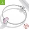 Gran oferta de Amazon: cuentas de vidrio de vid rosa, cristal transparente, pulsera DIY para niñas, accesorios de cuentas BSC409