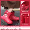 Lindas Botas de Lluvia de Eva para Niños y Niñas, Estudiantes, Niños Mayores, Botas de Lluvia Antideslizantes de Suela Suave, Zapatos Impermeables de Dibujos Animados, Zapatos de Goma para Hombres