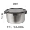 Caixa de Conservação Fresca de Aço Inoxidável 304, Marmita Térmica Selada, Caixa de Armazenamento para Geladeira, Caixa Seladora de Alimentos, Marmita para Micro-ondas