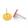 Cabeza de pulido de fibra de nailon tipo T vástago de 3 mm rueda de nailon hoja de pulido de rebabas de pulido para esmerilado eléctrico de chapa de acero inoxidable