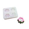 Molde de silicona con forma de hamburguesa con forma de nariz pequeña y dibujos animados, para decoración de tartas de chocolate y dulces, con pegamento en forma de gota, para yeso.