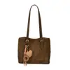 Bolsa Tote Simples de Grande Capacidade Feminina 2026 Outono Novo Estilo Moda Estilo Coreano Casual para o Trabalho Ombro Único Axila Bolsa Feminina