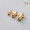 Pulsera de oro bañada en plata dura 3D de 999 pies, hecha a mano, con cuentas, accesorios de joyería al por mayor S0919
