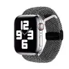 Adequado para pulseira apple iwatch apple ajustável trançada 8 pulseira apple fivela dobrável sucção magnética pulseira ultar