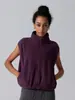 Chaleco de Cuello Alto Cálido Transfronterizo Chaqueta de Fitness para Mujer, Cortavientos y Resistente al Frío Ropa Deportiva para Correr Fitness Chaleco Ropa de Yoga