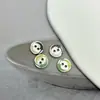 Camisa Cardigan Suéter com Botão Decorativo Orelhas de Trigo Pinguim Dois Olhos
