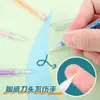 Estilo Bolígrafo Estilo Ins Cuchillo de Tallado Colorido Acero de Tungsteno Granulado con Grava Cuchillo de Bolsillo Estilo Bolígrafo Cortador de Cerámica para Diario Cortador de Papel