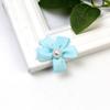Versión coreana de accesorios para el cabello de flores decorativas ropa textiles para el hogar materiales hilo de florete plegable cabeza de media perla de cinco pétalos accesorios florete