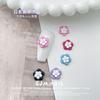 Liga de unhas japonesa pingente de flor colorida joia cor macaron tinta spray amor usar unhas decorações DIY