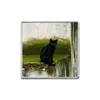 Broche de gato negro con patrón de dibujos animados europeo y americano, insignia metálica de animal lindo, accesorio para mochilas, chaquetas y ropa