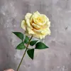 Rosa única enrolada Parede casamento auditório teto estrada chumbo arco de flores decoração flor artificial flor de casamento atacado