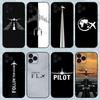 Funda para Teléfono Apple Piloto de Avión Funda para Teléfono iPhone 11 12 13 14 15 8 XS Min