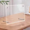 Suporte Transparente de Acrílico para Exibição de Fotos Postais Porta-Retrato de Mesa Porta-Retrato para Exibição de Ingressos 5678 polegadas