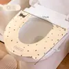 Almofada para Assento de Vaso Sanitário, Adesivo para Assento de Vaso Sanitário Lavável, Universal para Todas as Estações, Adesivo à Prova d'Água, Tampa de Assento de Vaso Sanitário em Forma de U Impermeável de EVA