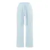 Pantalones de Verano Lu-Feel Air de Cintura Baja con Cordón Versátiles Casuales de Pierna Recta Adelgazantes que Alargan la Pierna de Pierna Ancha hasta el Suelo