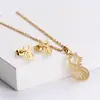 Collar de Acero de Titanio para Mujer de Comercio Electrónico Transfronterizo, Cadena para Clavícula Estilo Ins Nicho, Pendiente Elegante Estilo Colgante, Comercio Exterior Sudamericano y Africano