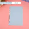 Capa para Caderno A4 com Folhas Soltas Capa para Encadernação de Documentos Fichário de 30 Furos Caderno B5 Manual Capa Removível para Folhas Soltas