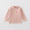 Camiseta Jq Jingqi para Niños Temporada de Primavera y Otoño Ropa Interior Térmica de Manga Larga con Cuello Medio Alto para Niños y Niñas Camiseta de Capa Base para Exteriores