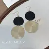 Conjunto de Colar e Brincos de Disco Redondo Transfronteiriço Europeu e Americano, Moda de Alto Padrão, Presente de Dia dos Namorados para Namorada, Colar Exagerado