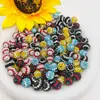 Cuentas Rayadas de Diamante Densas de Alta Calidad de 6 Filas 10MM Cuentas de Arcilla Shamballa Accesorios para Cadenas de Teléfono DIY Cuentas Espaciadoras para Bisutería