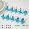 Han Yuyuan Pendientes Colgantes Lámpara de Hongo Pequeño DIY Linda Decoración Reiki Hecho a Mano Nicho Blanco Moda