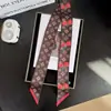 Lenço de Seda Longo 120cm Versão Estendida Estreita Lenço Lenço de Pescoço Envoltório Alça de Bolsa Fita Estendida Lenço de Cabelo Versátil Lenço de Pescoço