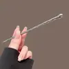 Grampo de Cabelo Flor com Franja Estilo Antigo para Mulheres, de Alto Padrão e Elegante, Versátil Grampo Hanfu, Grampo para Coque no Topo da Cabeça