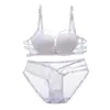 TikTok Explosivo Sexual Hermoso Espalda Ropa Interior Panties Traje Mujeres Pecho Pequeño Push-up Ajustable Encaje Sujetador