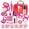 Novos brinquedos de cosméticos de simulação para crianças, meninas, batom sem pigmento, esmalte de unha, adereços, caixa de maquiagem incolor, conjunto