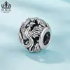 Aifulu Retro Hueco Fénix Cuentas DIY Moda Cobre Platino Chapado Animal Versátil DIY Pulsera Cuentas Sueltas Joyería