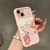 Adecuado para Apple Transformación Instantánea 17promax Oso Gatito Pajarita iPhone Teléfono Android Estuche Blando Duro Personalización UV