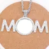 Colgante Personalizado de Foto Hip-Hop Europeo y Americano Incrustado con Circonita DIY Mismo Estilo de Marca Grande Collar Creativo con Foto