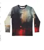 Camiseta para Hombre Arpa Moda Camiseta Personalizada Pintura al Óleo Impresión 3D Calle Casual Deportes Pulóver Oversize Manga Larga
