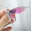 Broche Libélula Acrílico Transparente de Alta Qualidade Feminino Animal Corsage Pin Retrô Fivela de Lenço de Seda Desenho Animado Decoração de Roupa Atacado Feminino