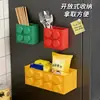 Estante de Almacenamiento Magnético para Montar en la Pared para Entrada, Caja de Almacenamiento para Snacks, Mascarillas, Pantuflas, Soporte para Paraguas, Cesta Colgante