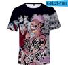 Nueva camiseta casual 3D de manga corta de cómic japonés transfronterizo para adultos, niños, hombres y mujeres