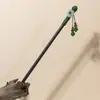 Pasador de Pelo de Rosa Nuevo Borla China de Estilo Nicho Temperamento Diario Hanfu Pasador de Madera Paso Oscilante Falda de Cara de Caballo Accesorios para Mujer Sentido de Gama Alta