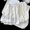 Pijama Infantil Feminino 2026 Novo Algodão Nuvem Manga Longa Primavera e Outono Estilo Fino Doce Estilo Princesa Roupão Infantil