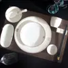 Juego de Vajilla con Borde Dorado, Vajilla de Hotel, Platos, Vajilla de Restaurante Específica de Hotel, Juego de Mesa Específico de Hotel, Clavado