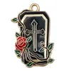 Transfronterizo 125 Goteo de aceite Fantasma de Halloween Calavera Murciélago Muerte Colgante DIY Pulsera Llavero Colgante de Joyería